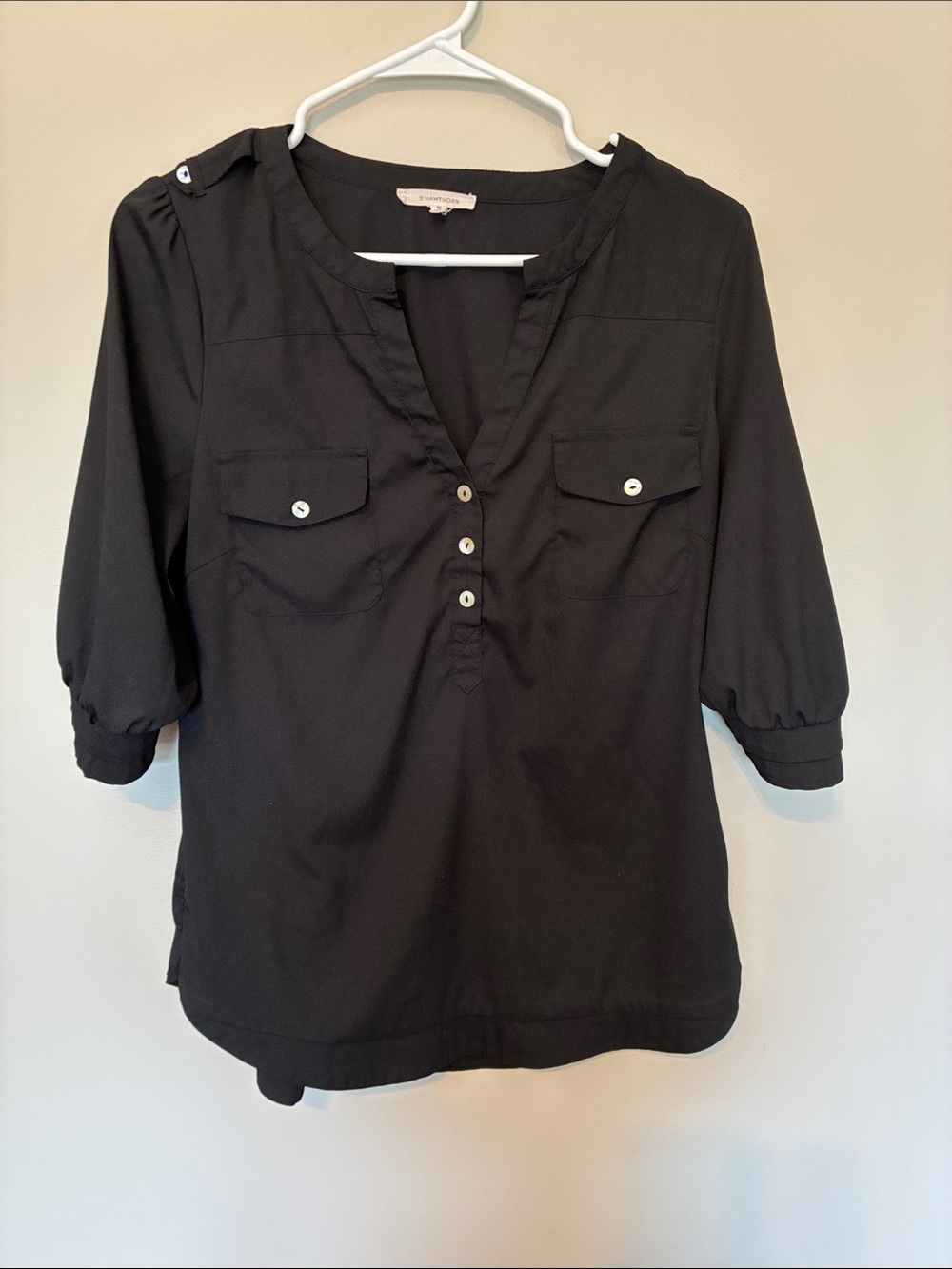 41 Hawthorn Stitch Fix Black Filbert Blouse